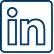 Blue Linkedin logo icon