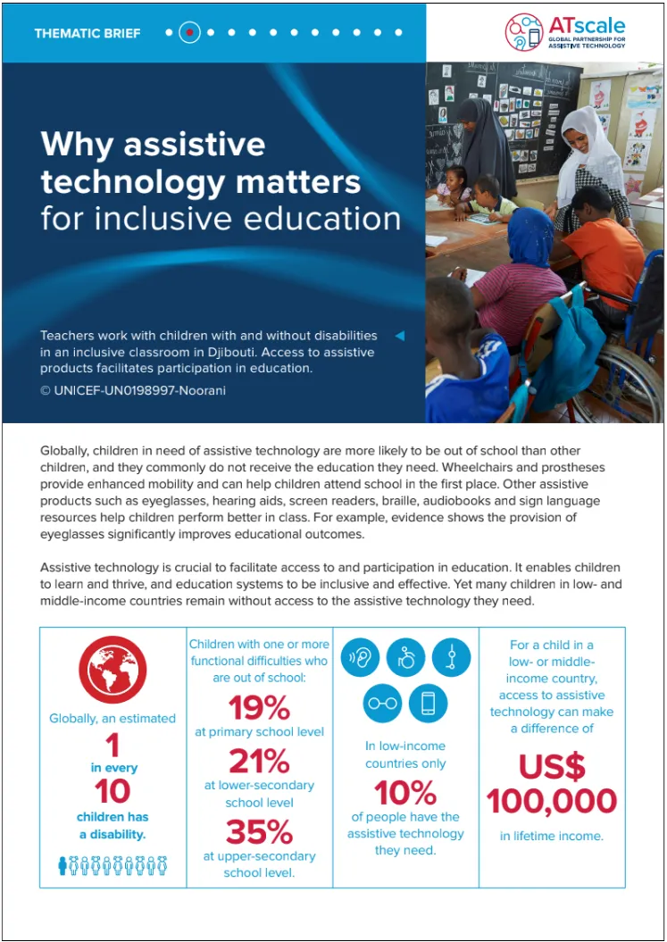 Why assistive technology matters for inclusive education