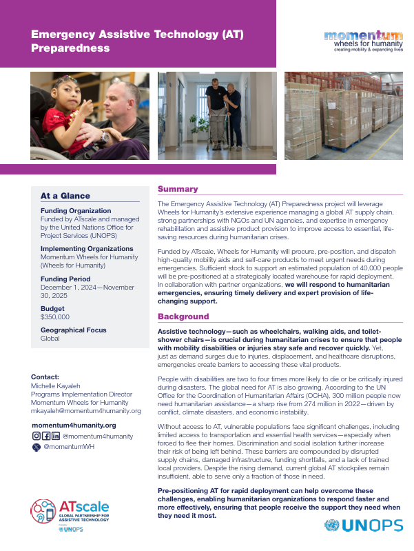 Emergency Assistive Technology Preparedness