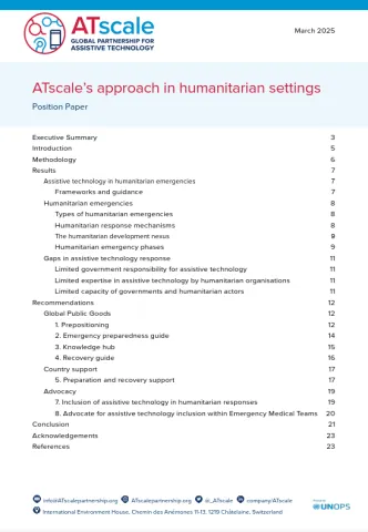 ATscale’s approach in humanitarian settings